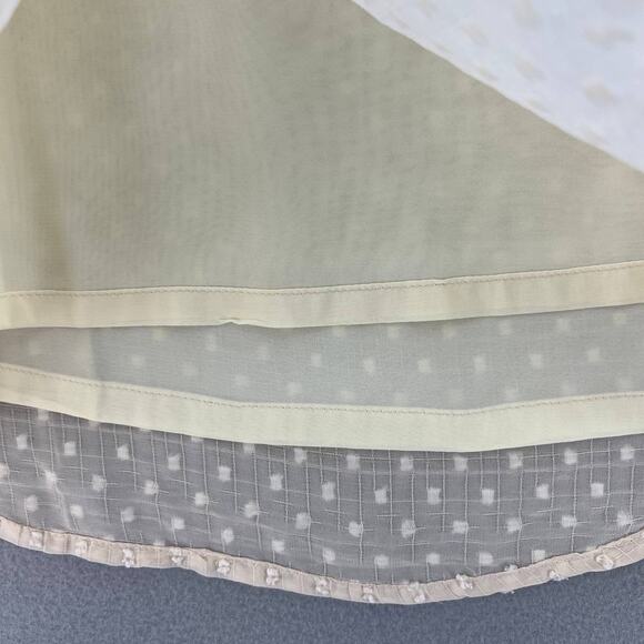 Miss Me Women's Tank Top Size Large Cream Swiss Dot Crochet MT2098T 51 - Picture 5 of 13